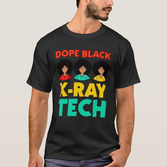 Camiseta Black XRay Tech Week Melanated Black History Xray  (Anverso)