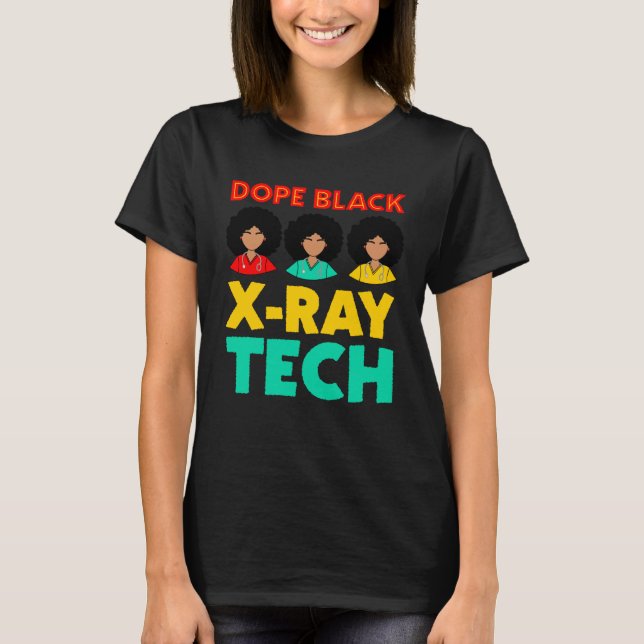 Camiseta Black XRay Tech Week Melanated Black History Xray  (Anverso)
