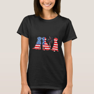 Camiseta Black Yellow Chocolate Fox Red Lab Silver Patrioti