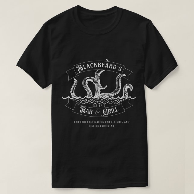 Camiseta Blackbeard_s Bar and Grill (Diseño del anverso)