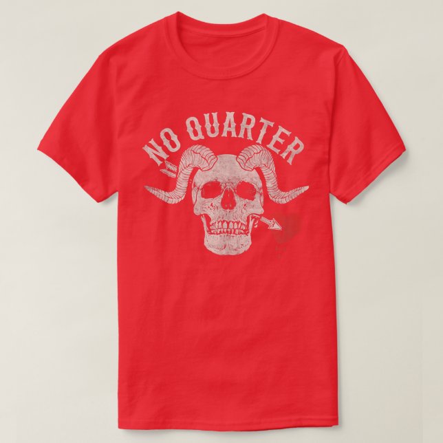Camiseta Blackbeard the Pirate Battle Flag Jolly Roger No Q (Diseño del anverso)