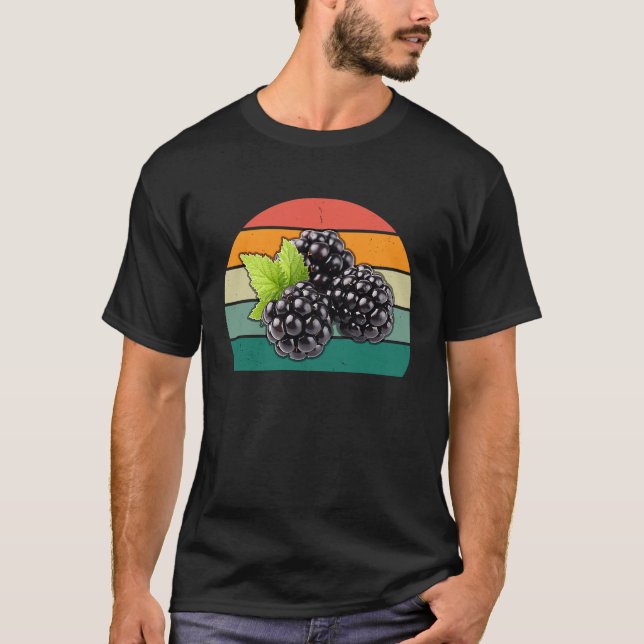 Camiseta Blackberries Organic Fresh Men Women Children (Anverso)