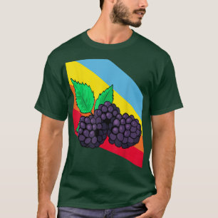 Camiseta Blackberry Blackberries Fruto Comida Vegetaria
