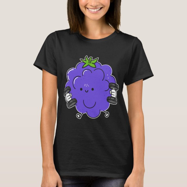 Camiseta Blackberry, Fruit Costuit Workbuilding Bodybuildin (Anverso)