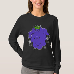 Camiseta Blackberry, Fruit Costuit Workbuilding Bodybuildin