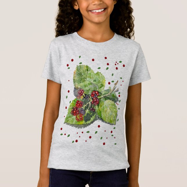 Camiseta  BlackBerry verde y rojo  (Anverso)