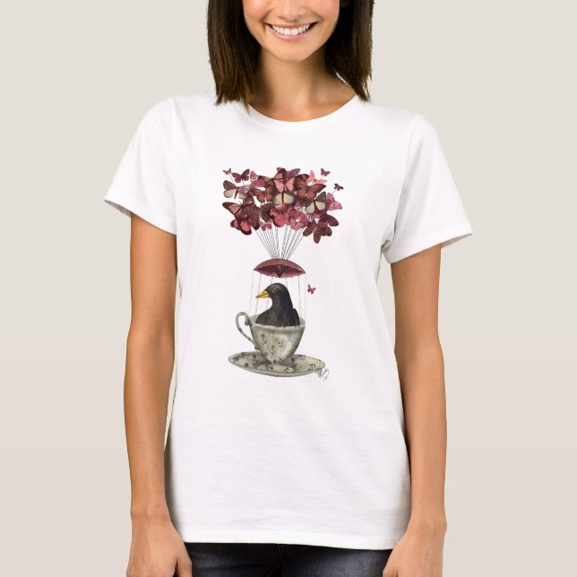 Camiseta Blackbird En Teacup (Anverso)