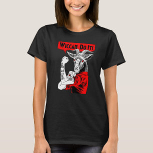 Camiseta Blackcraft Baphomet Wiccano Hazlo Satanico Feminis