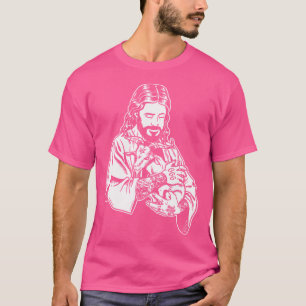 Camiseta Blackcraft Jesús ama a Satan Baphomet Atheist de l