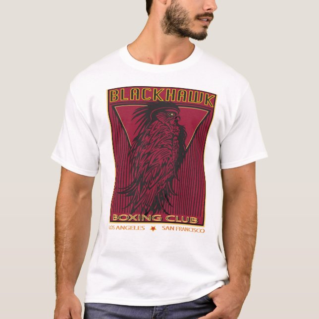 CAMISETA BLACKHAWK QUE ENCAJONA AL CLUB (Anverso)