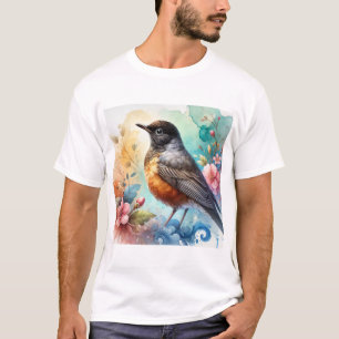Camiseta Blackheaded Nightingale Thrush 170724AREF128 - Wat