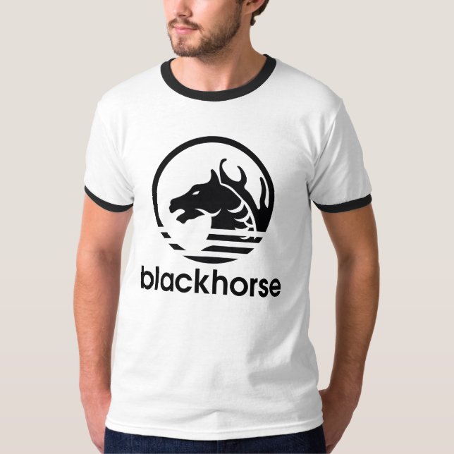 Camiseta BlackHorse x vida de tres rayas (manga corta) (Anverso)