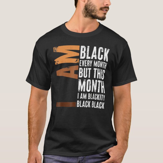 Camiseta Blackity Black Every Month Black History BHM Afric (Anverso)