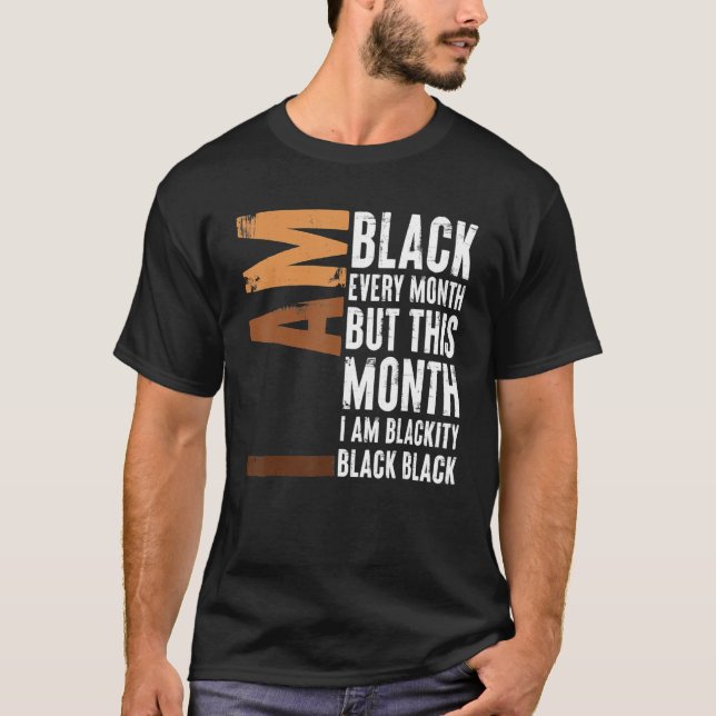 Camiseta Blackity Black Every Month Black History BHM Afric (Anverso)