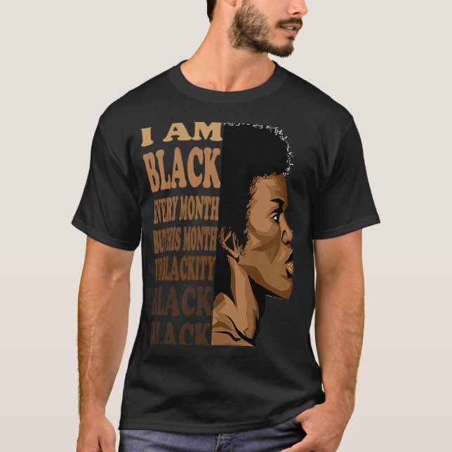 Camiseta Blackity Black Every Month Black History Month Lov (Anverso)