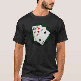 Camiseta Blackjack 21 punto - Rey, Nueve, Dos
