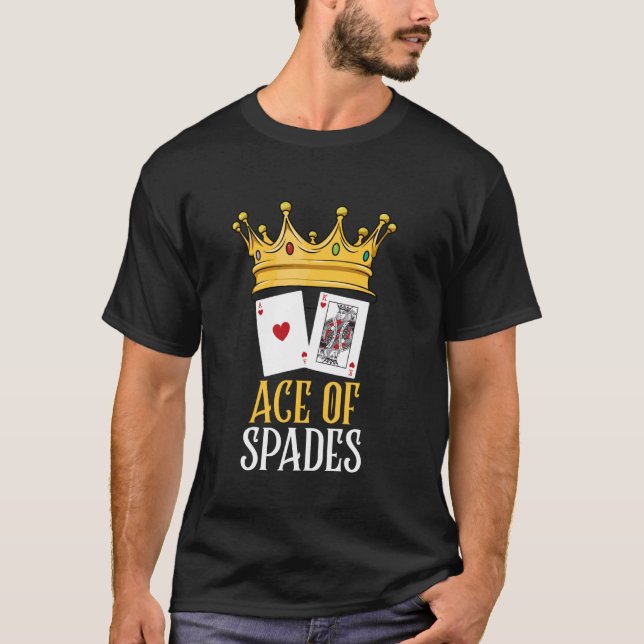 Camiseta Blackjack ACE DE SPADES Blackjack Jugadores Blac (Anverso)