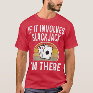 Camiseta Blackjack Card Game Night si involucra Blackjack