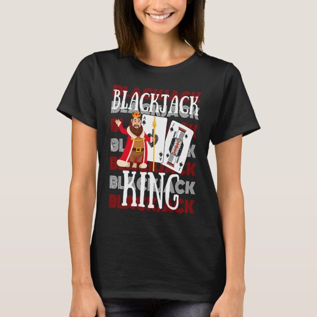 Camiseta Blackjack del Casino de Blackjack (Anverso)