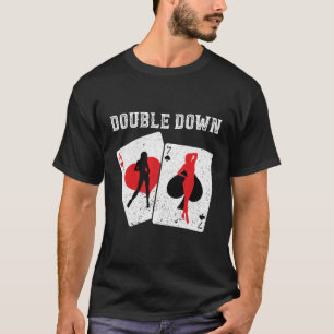 Camiseta Blackjack Doble Abajo Casino Apuestas 21 Blackjack
