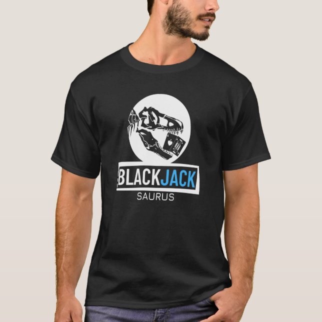 Camiseta Blackjack Saurus Gamblus Casino Blackjack 1 (Anverso)