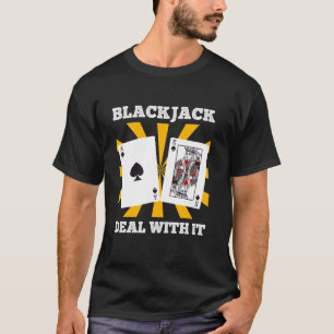 Camiseta BLACKJACK TRAAL IT Funny Blackjack Cards Vinta