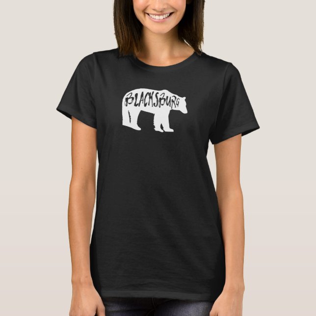 Camiseta Blacksburg Virginia Bear 1 (Anverso)