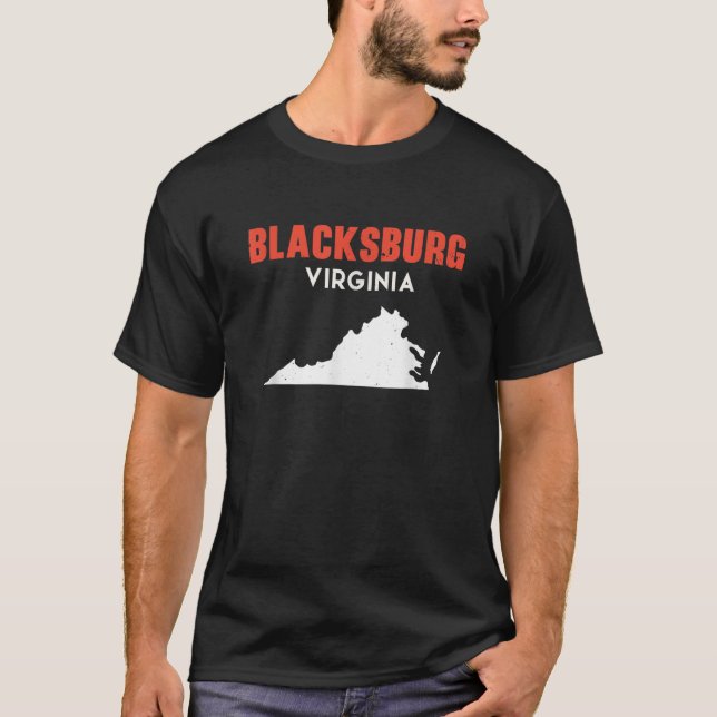 Camiseta Blacksburg Virginia Estados Unidos Estados Unidos  (Anverso)