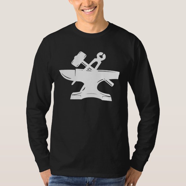 Camiseta Blacksmith anvil hoof blacksmiths workshop (Anverso)