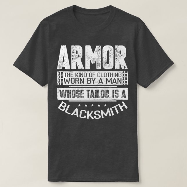 Camiseta Blacksmith Armor THe tipo de ropa (Diseño del anverso)