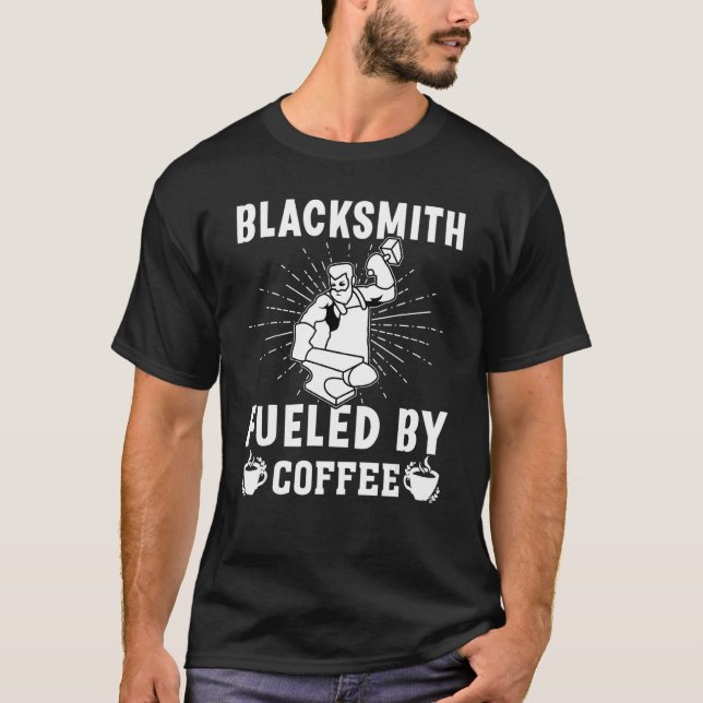 Camiseta Blacksmith Fueled By Coffee (Anverso)