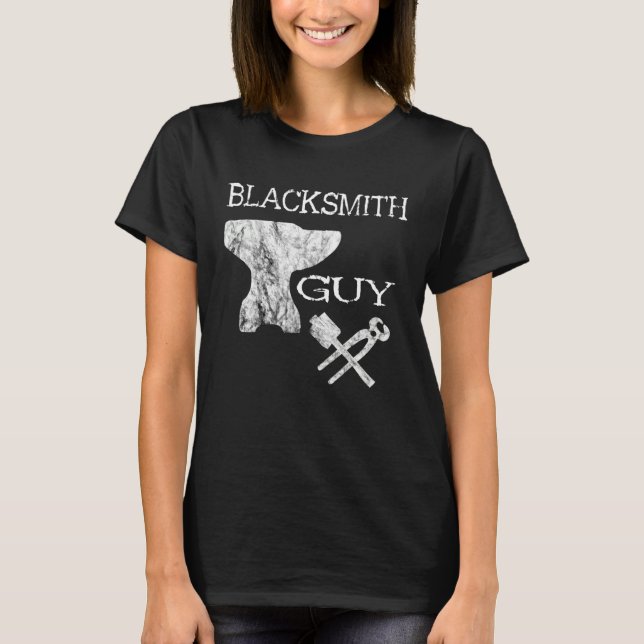 Camiseta Blacksmith Guy Horses Hoof Blacksmith Boys Forges (Anverso)