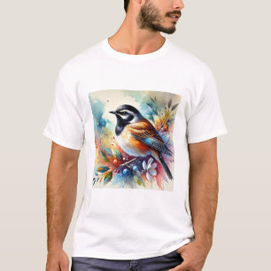 Camiseta Blackthroated Nightingale 030924AREF140 - Watercol