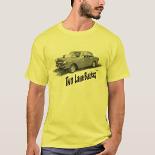 Camiseta Blacktop de dos calles '55 Chevy del COCHE de la