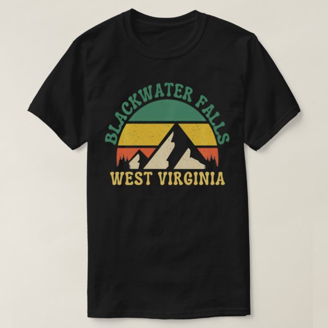 Camiseta Blackwater cae sobre la montaña de Virginia Occide (Diseño del anverso)