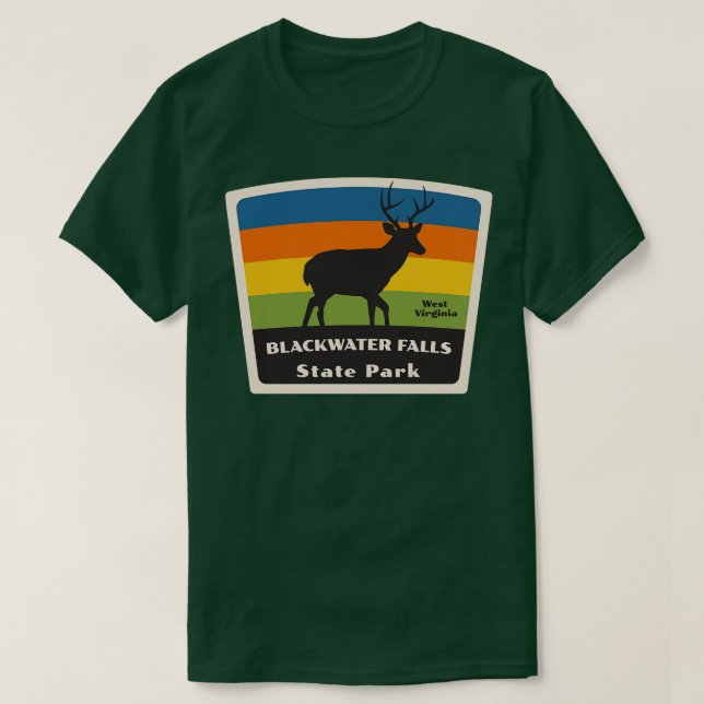 Camiseta Blackwater Falls State Park West Virginia Roaming (Diseño del anverso)