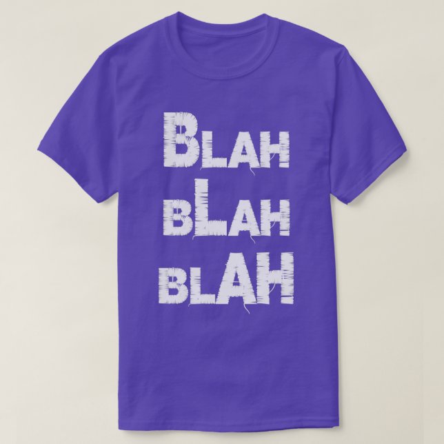 Camiseta Blah Blah Attitude, cito (Diseño del anverso)