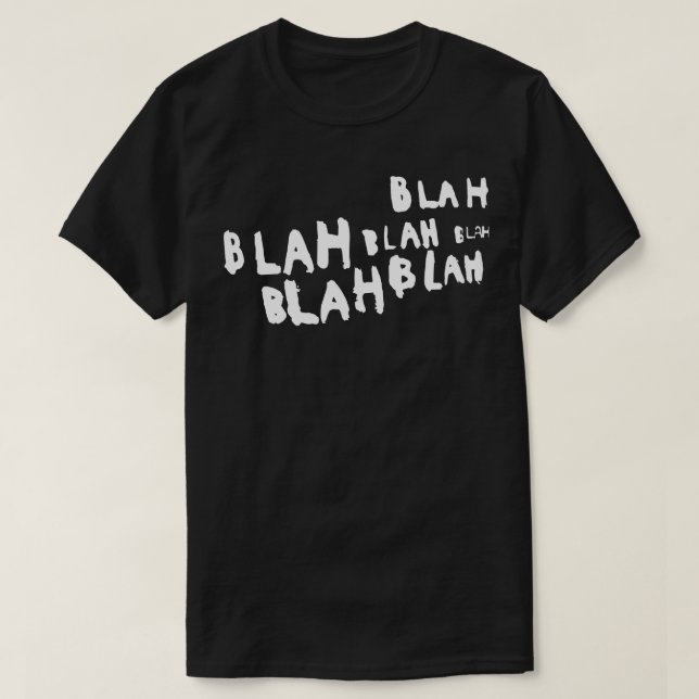 Camiseta Blah blah blah (Diseño del anverso)