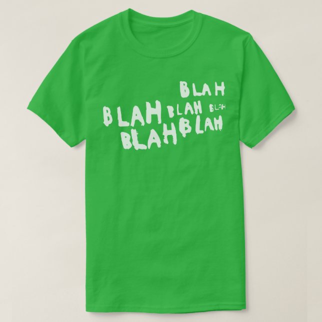 Camiseta Blah blah blah (Diseño del anverso)