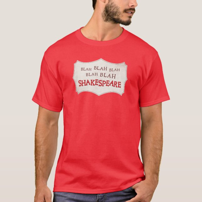 Camiseta Blah Blah Shakespeare - Algo repugnante (Anverso)