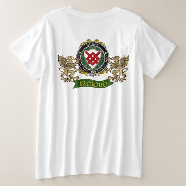 Camiseta Blake Irish Shield para mujeres más camis (Reverso del diseño)