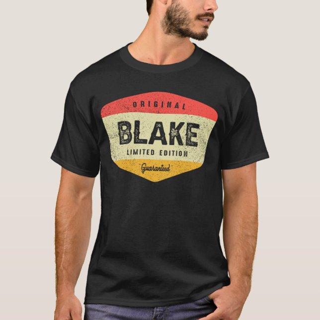 Camiseta Blake Nombre Personalizado - Blake de diseño vinta (Anverso)