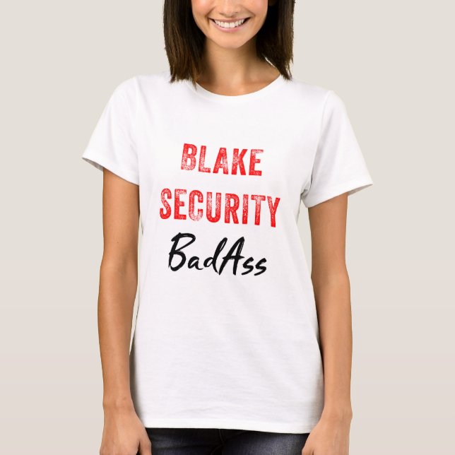 Camiseta Blake Security BadAss (Anverso)