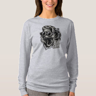 Camiseta Blakgraz Steampunk Gorra y gafas