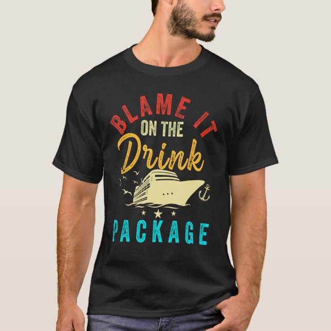 Camiseta Blame it on The Cruise Package Cruise Cruising Mat (Anverso)