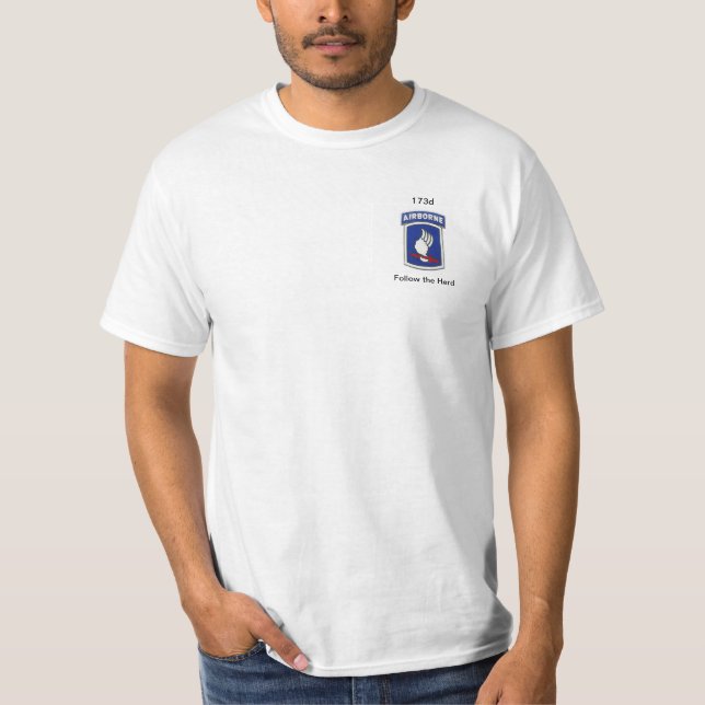 camiseta blanca 173d aerotransportada seguir la ma (Anverso)