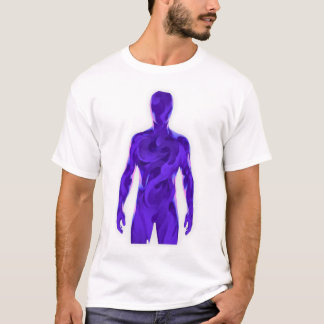 Camiseta blanca abstracta de vacío humano - Energí