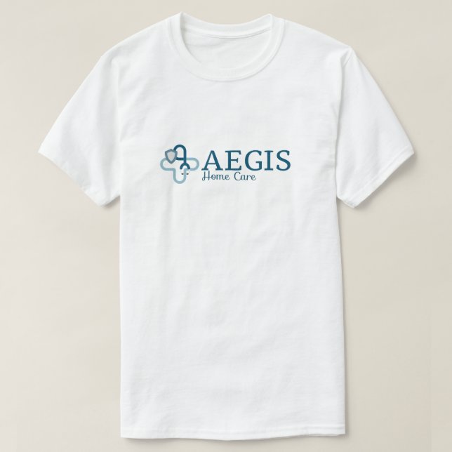 Camiseta blanca Aegis (Diseño del anverso)