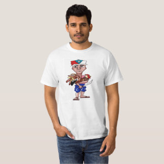 Camiseta blanca "ALBINO SANTIAGO"