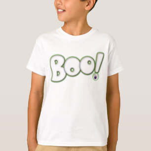 Camiseta blanca asustadiza linda del fantasma del